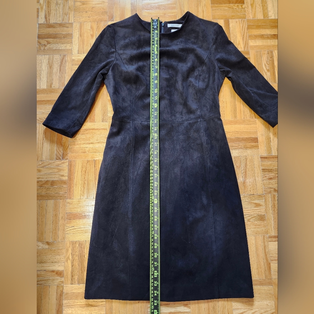 🎉 3/$60 Babaton Faux Suede Kramer Dress In Black Size 4 - Picture 7 of 7